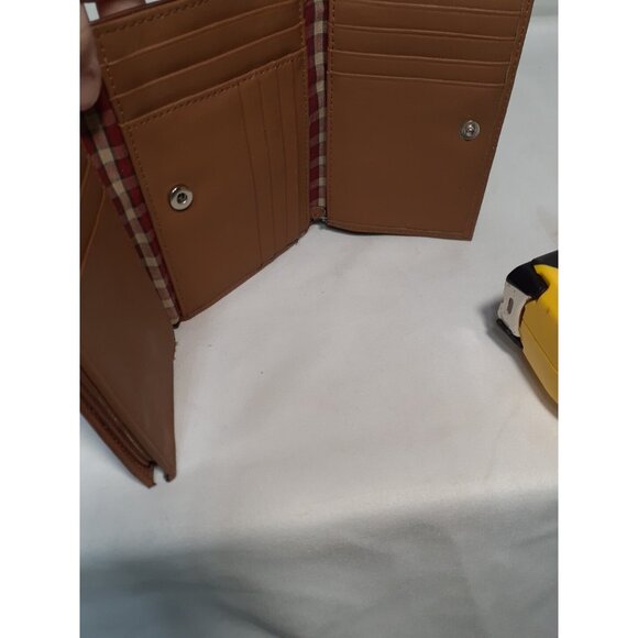 Vtg Dockers  Women's Wallet, Brown Genuine Leather Small, Trifold - Picture 6 of 6